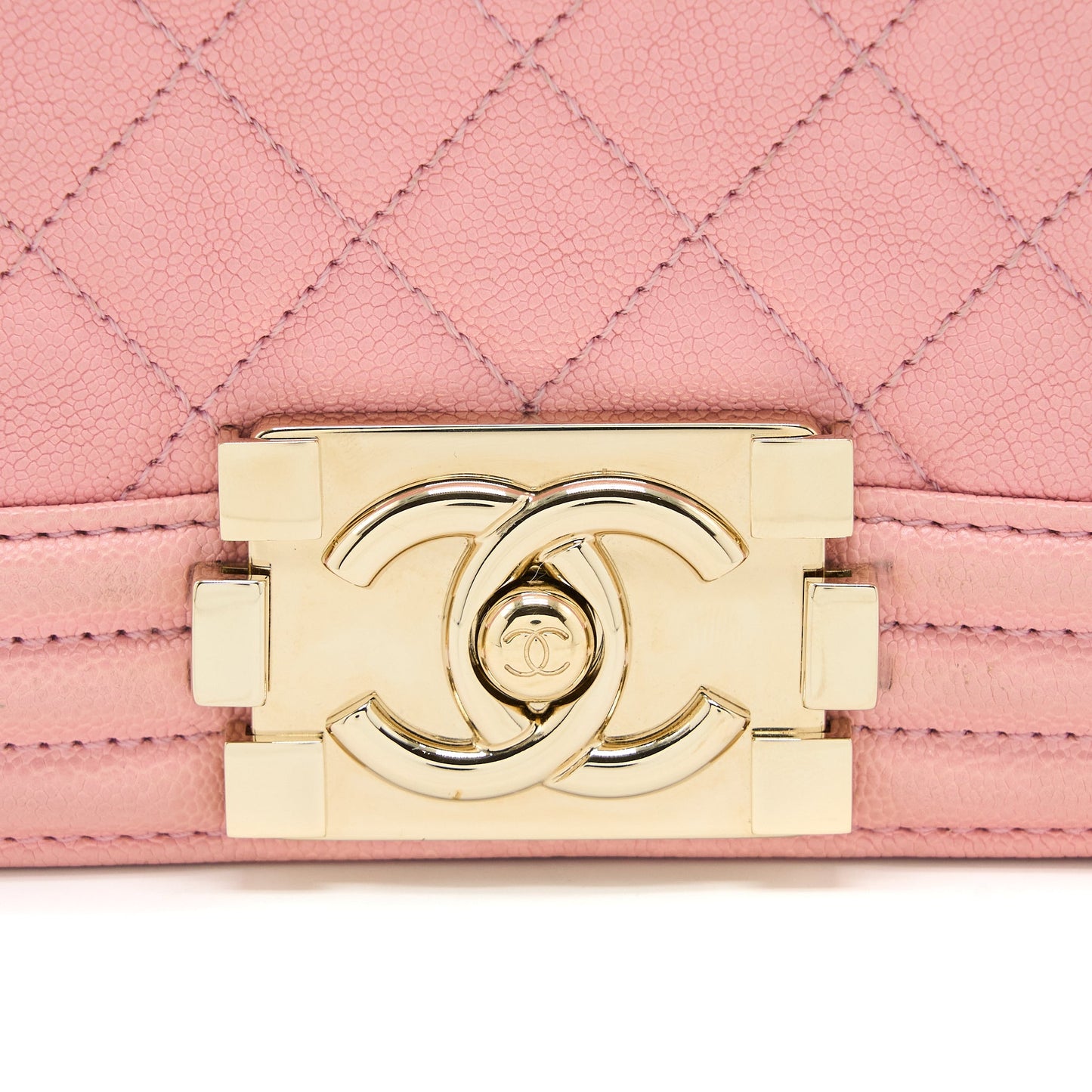 Chanel Small Boy Bag Caviar Pink LGHW
