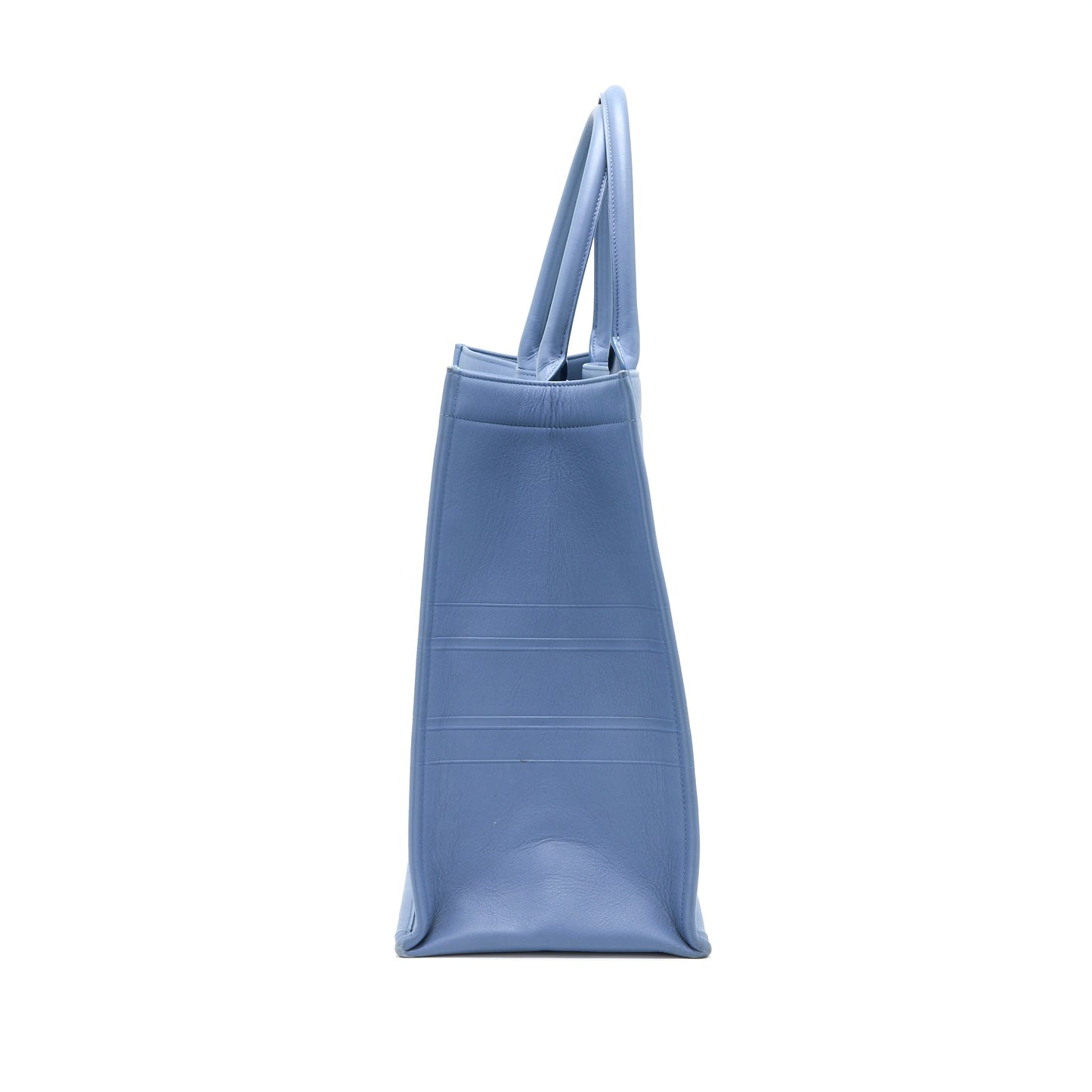 Luxury Dior Large Book Tote Light Blue