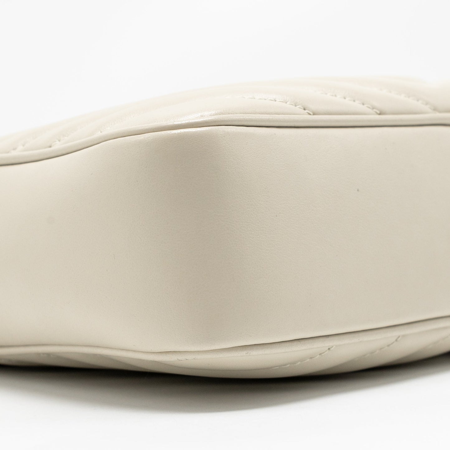 Saint Laurent/YSL Lou Camera Bag Calfskin White GHW