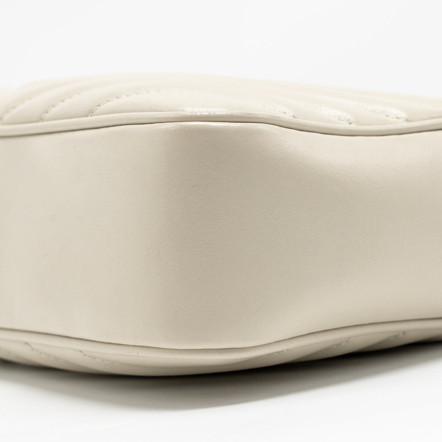 Saint Laurent/YSL Lou Camera Bag Calfskin White GHW