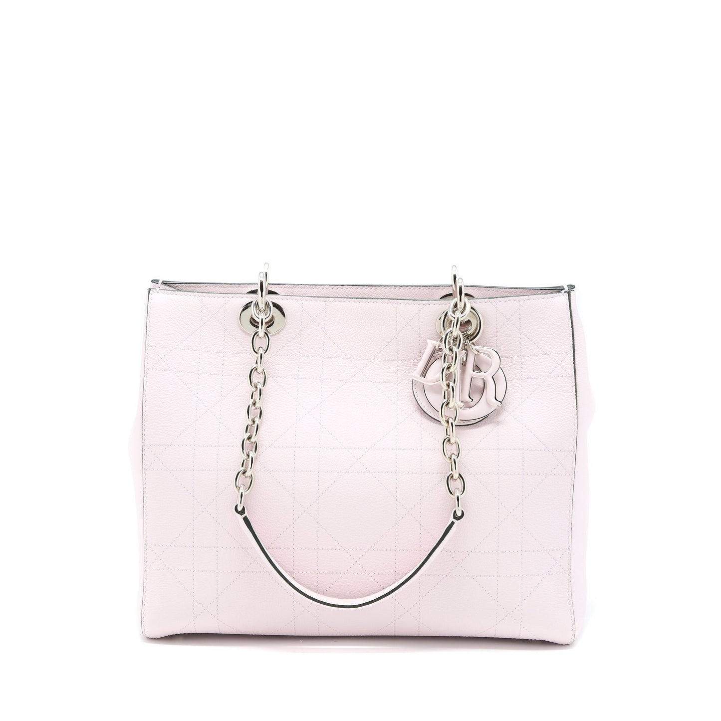 Luxury Dior Tote Bag Calfskin Light Pink SHW