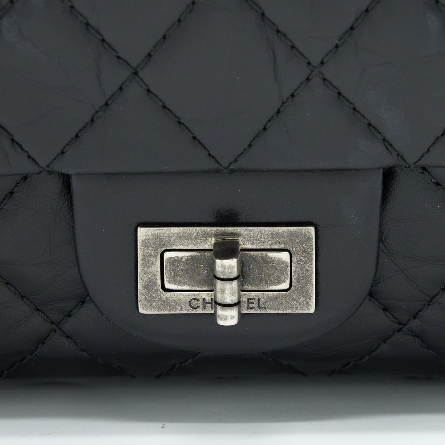 Chanel Small 2.55 225 Reissue Flap Bag Aged Calfskin Black Ruthenium SHW