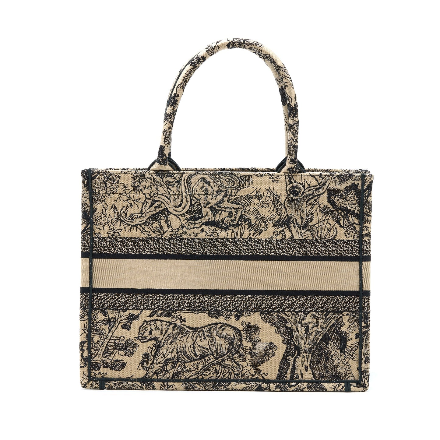 Luxury Dior Medium Luxury Dior Book Tote Toile De Joey Embroidery Beige