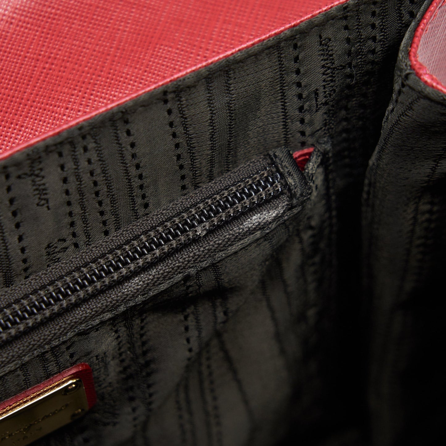 Ferragamo Top Handle Tote Bag Saffiano Leather Red GHW