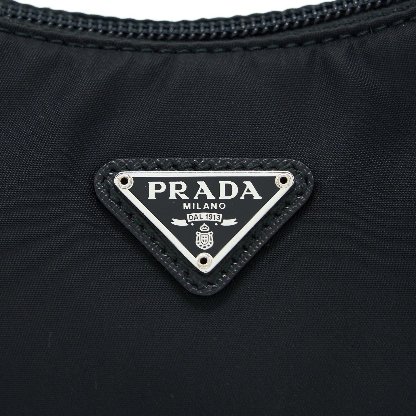 Prada Re-Edition 2000 Nylon Bag Black SHW