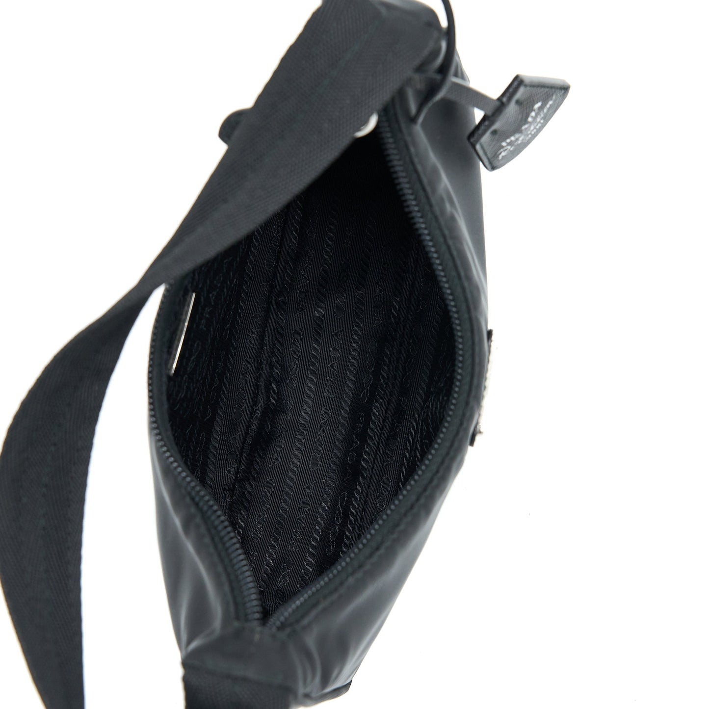 Prada Re-Edition 2000 Nylon Bag Black SHW