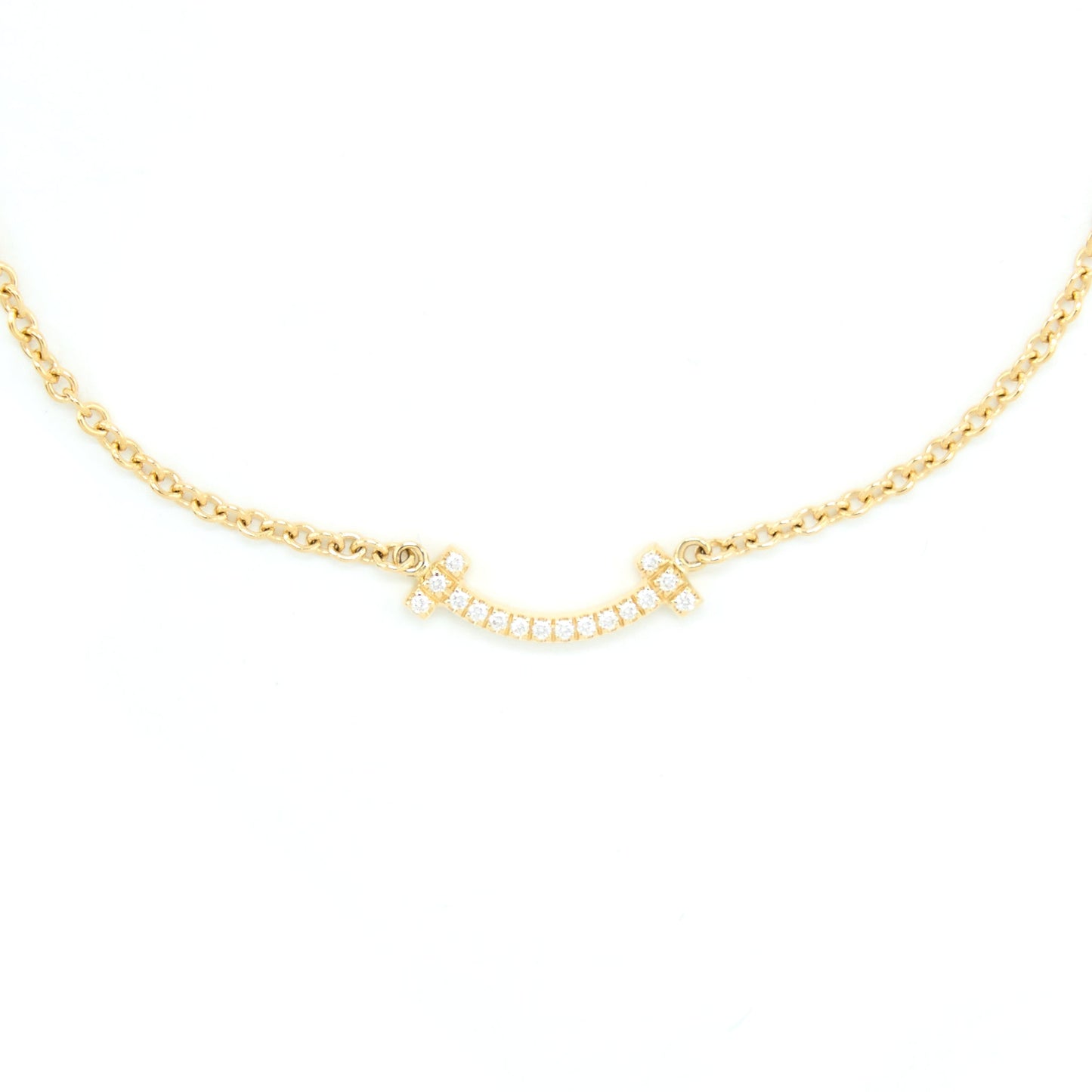 Tiffany Smile Bracelet Yellow Gold With Diamonds