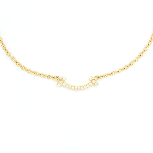 Tiffany Smile Bracelet Yellow Gold With Diamonds