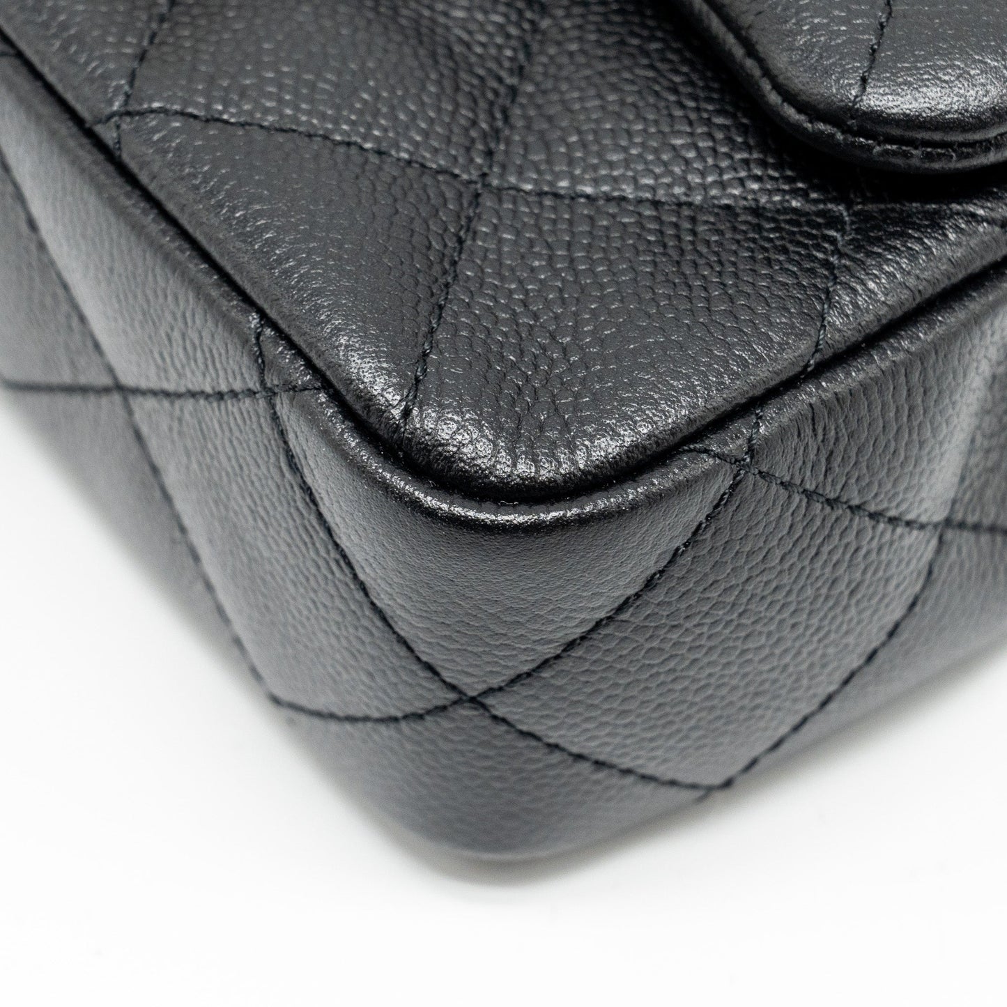 Chanel Coco Love Mini Flap Bag Adjustable Chain Caviar black GHW (microchip)