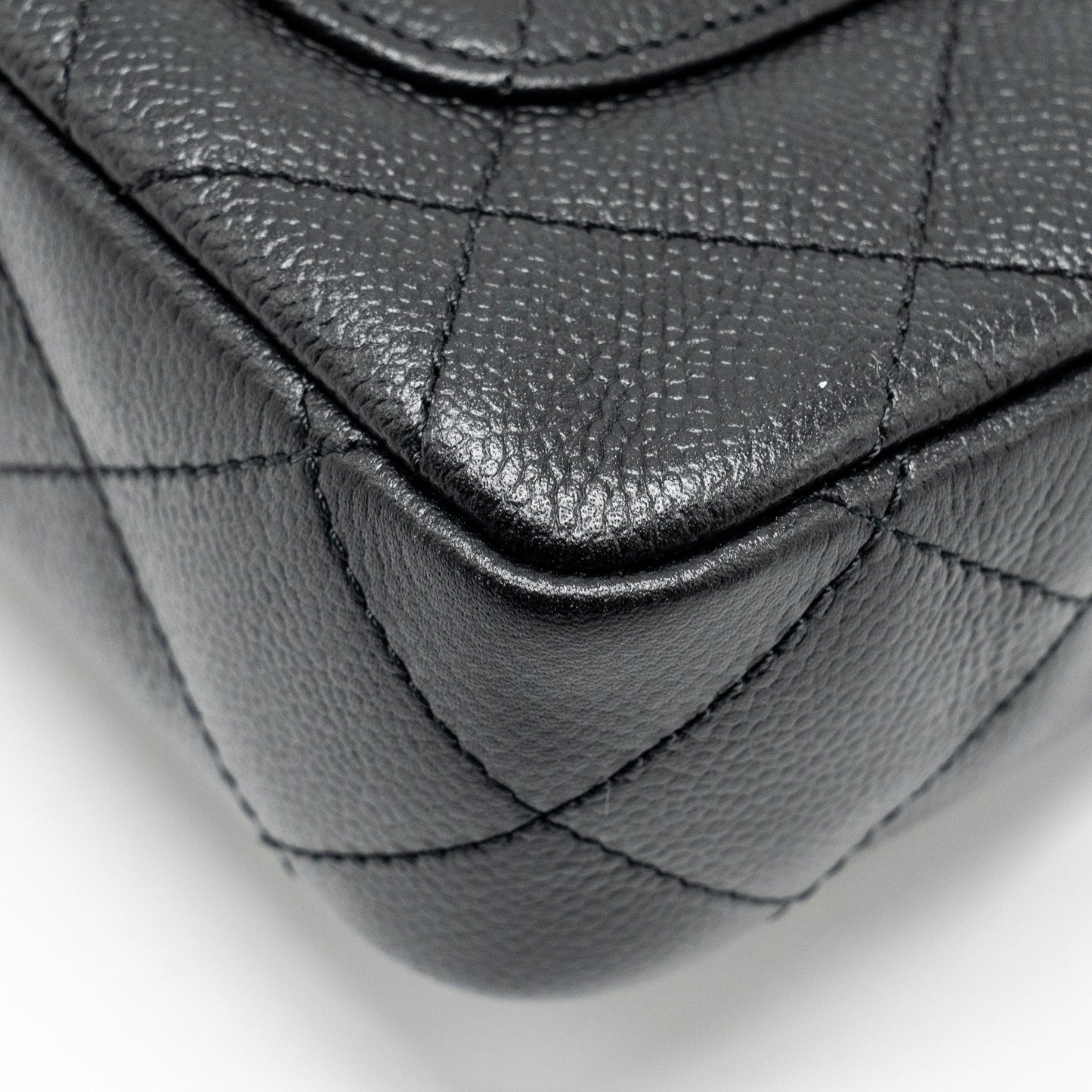 Chanel Coco Love Mini Flap Bag Adjustable Chain Caviar black GHW (microchip)