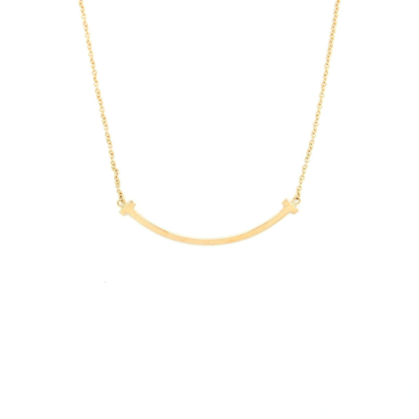Tiffany T smile pedant rosegold