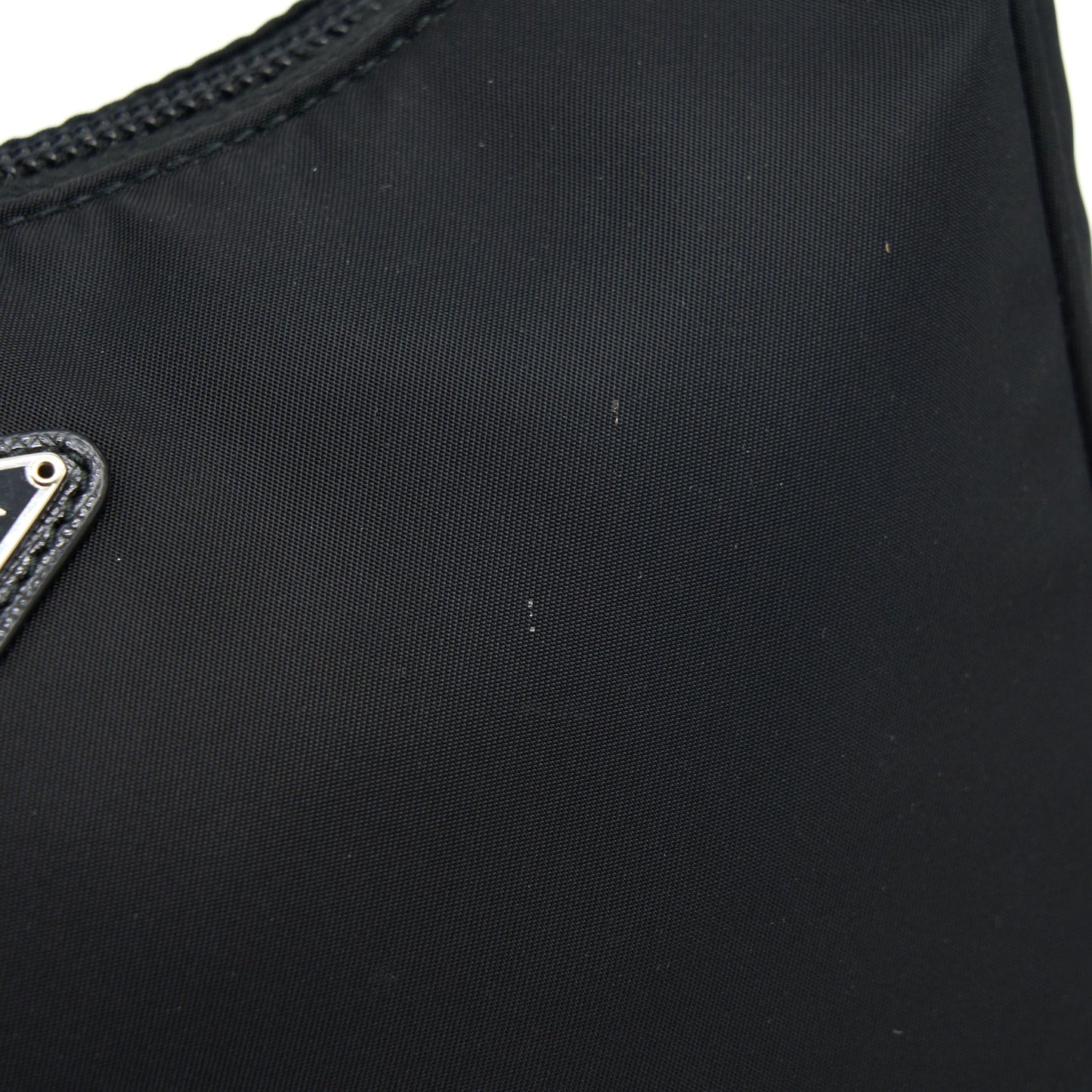 Prada Nylon Mini Tessuto Shoulder Bag Black SHW