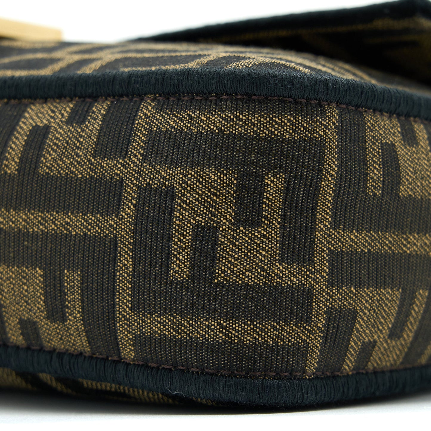 Fendi Baguette Shoulder Bag Canvas GHW