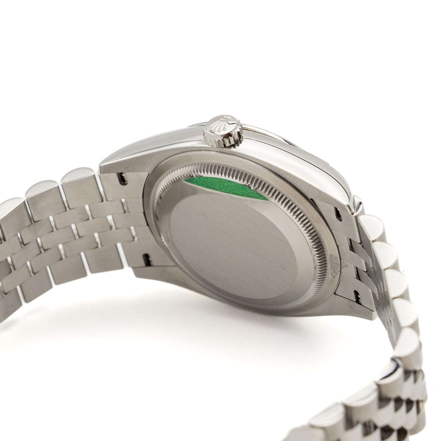 Rolex datejust 36 oystersteel with bright blue fluted-motif dial, oyster bracelet  Model: m126200-0022