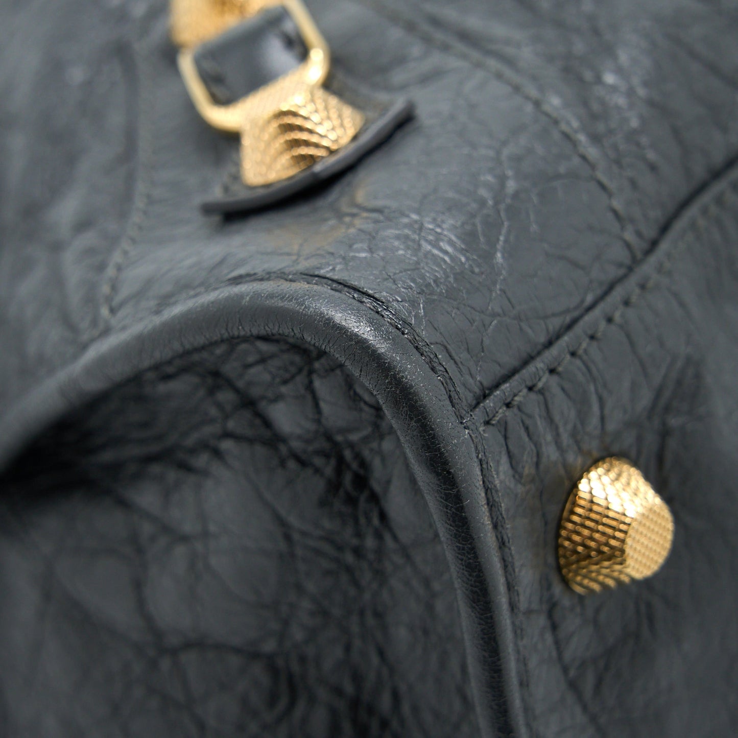 Balenciaga Giant 12 Work City Bag Lambskin Gris Fossile GHW