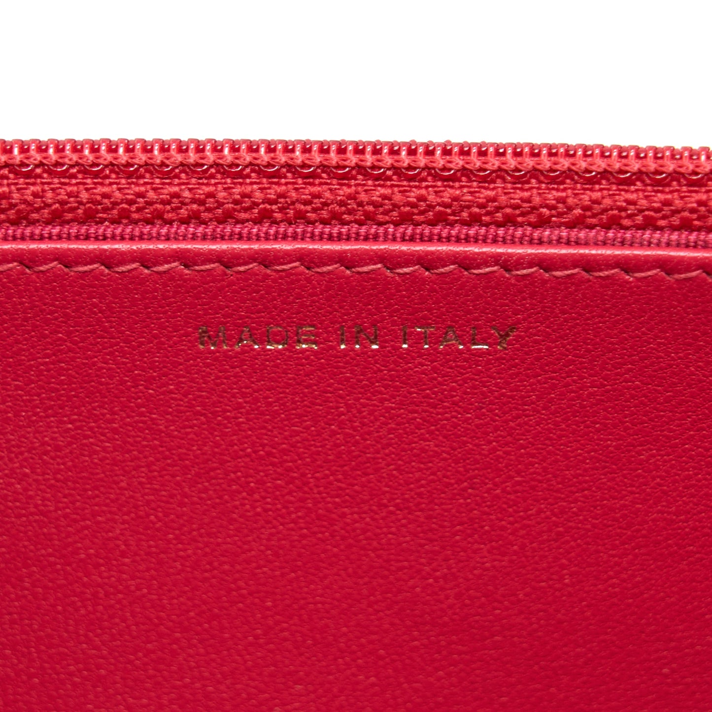 Chanel Classic Wallet On Chain Lambskin Red GHW