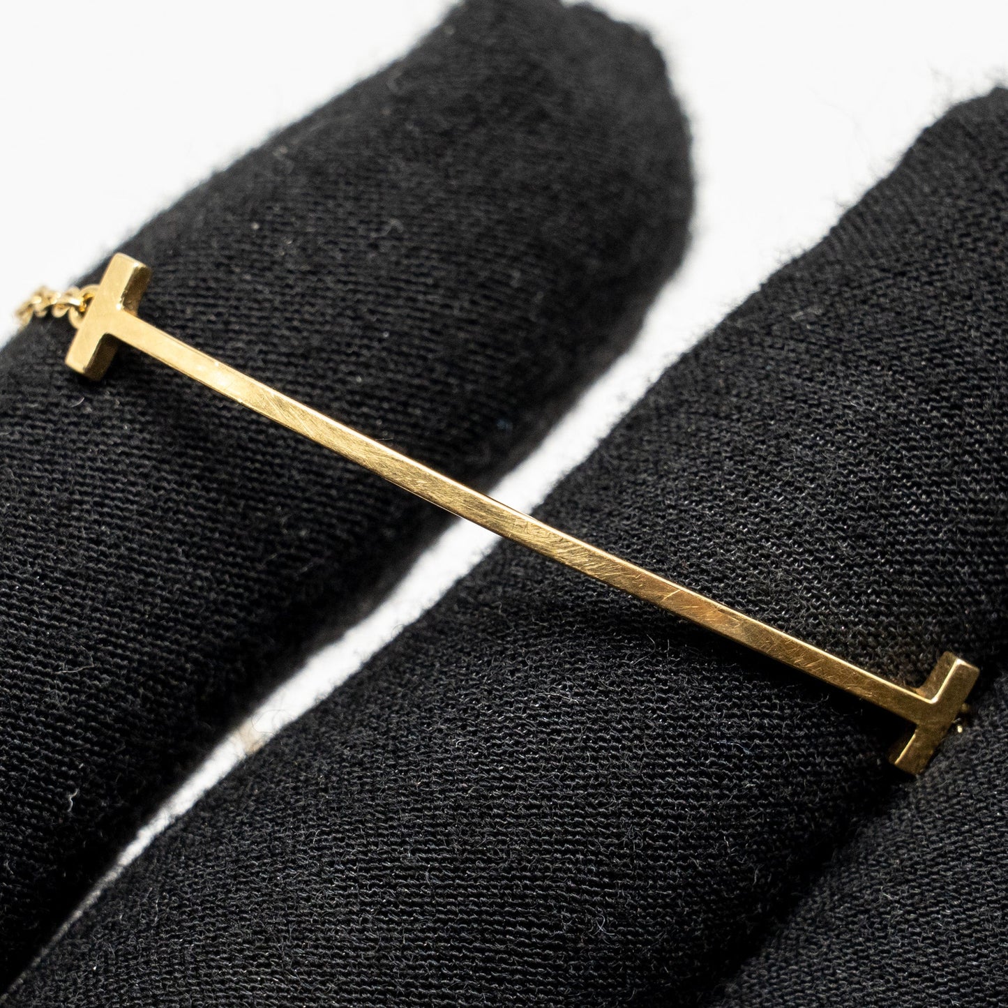 Tiffany Size Medium T Smile Bracelet Yellow Gold