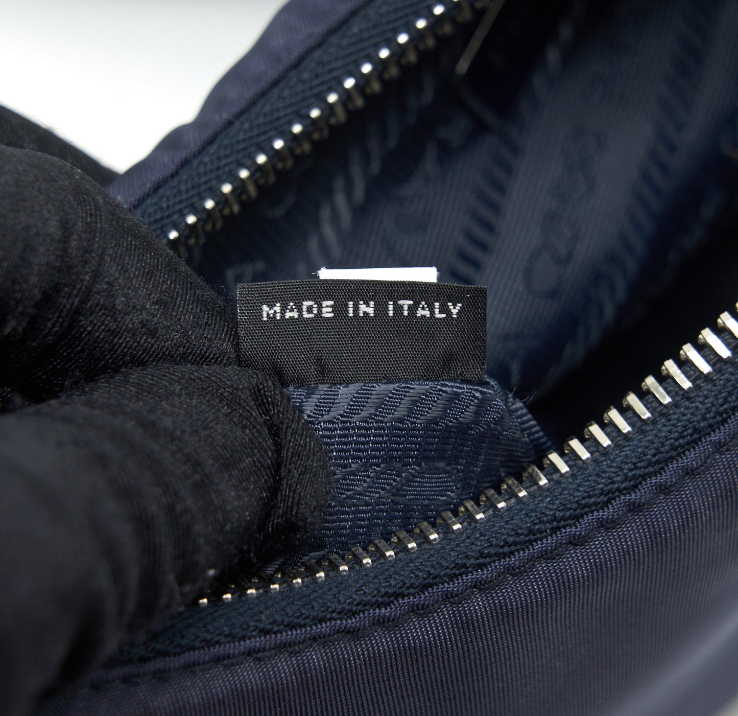 Prada 2005 Re-edition Nylon Shoulder Bag Indigo Blue SHW