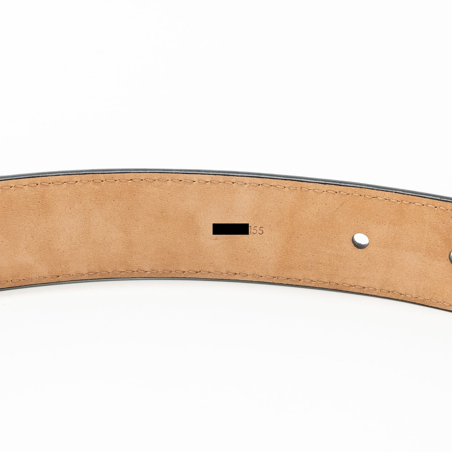 Louis Vuitton size 80 initials 30mm belt epi black SHW