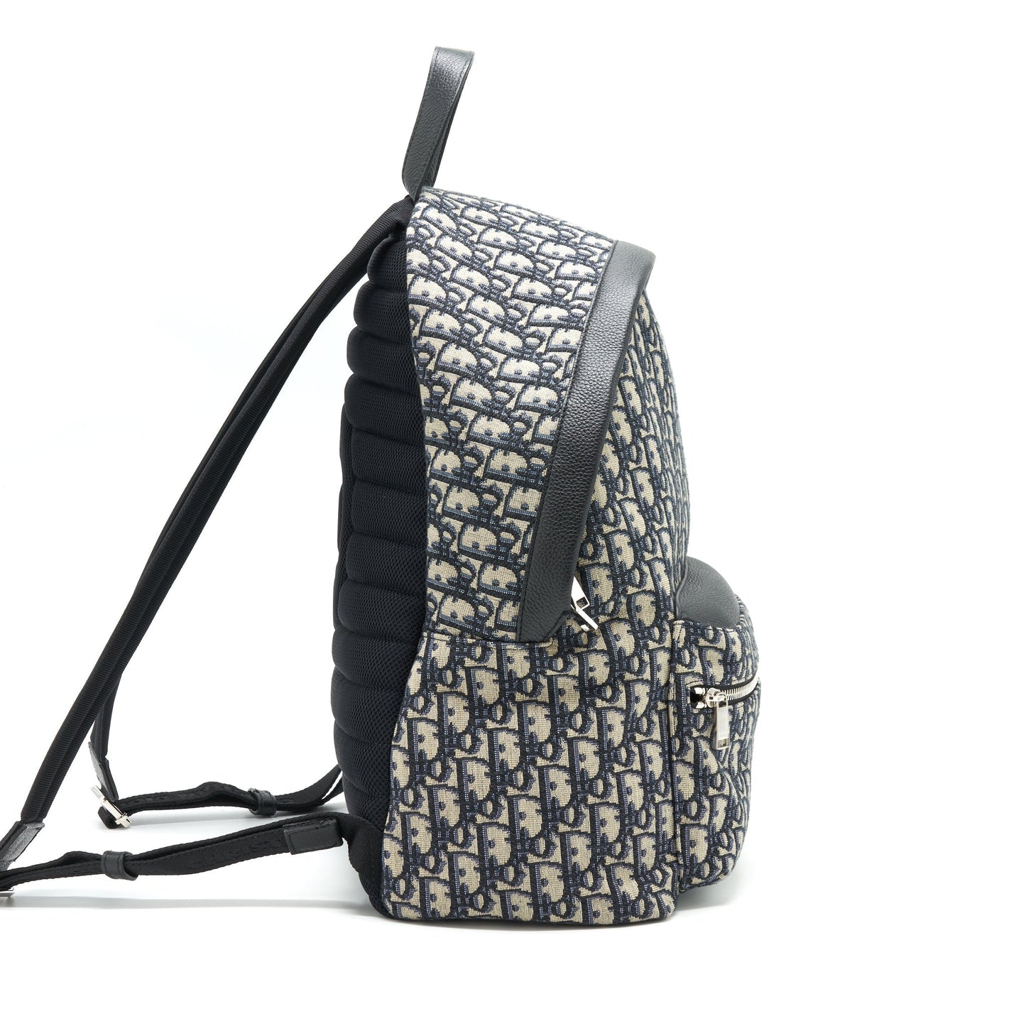 Luxury Dior Rider Backpack Beige And Black Luxury Dior Oblique Jacquard