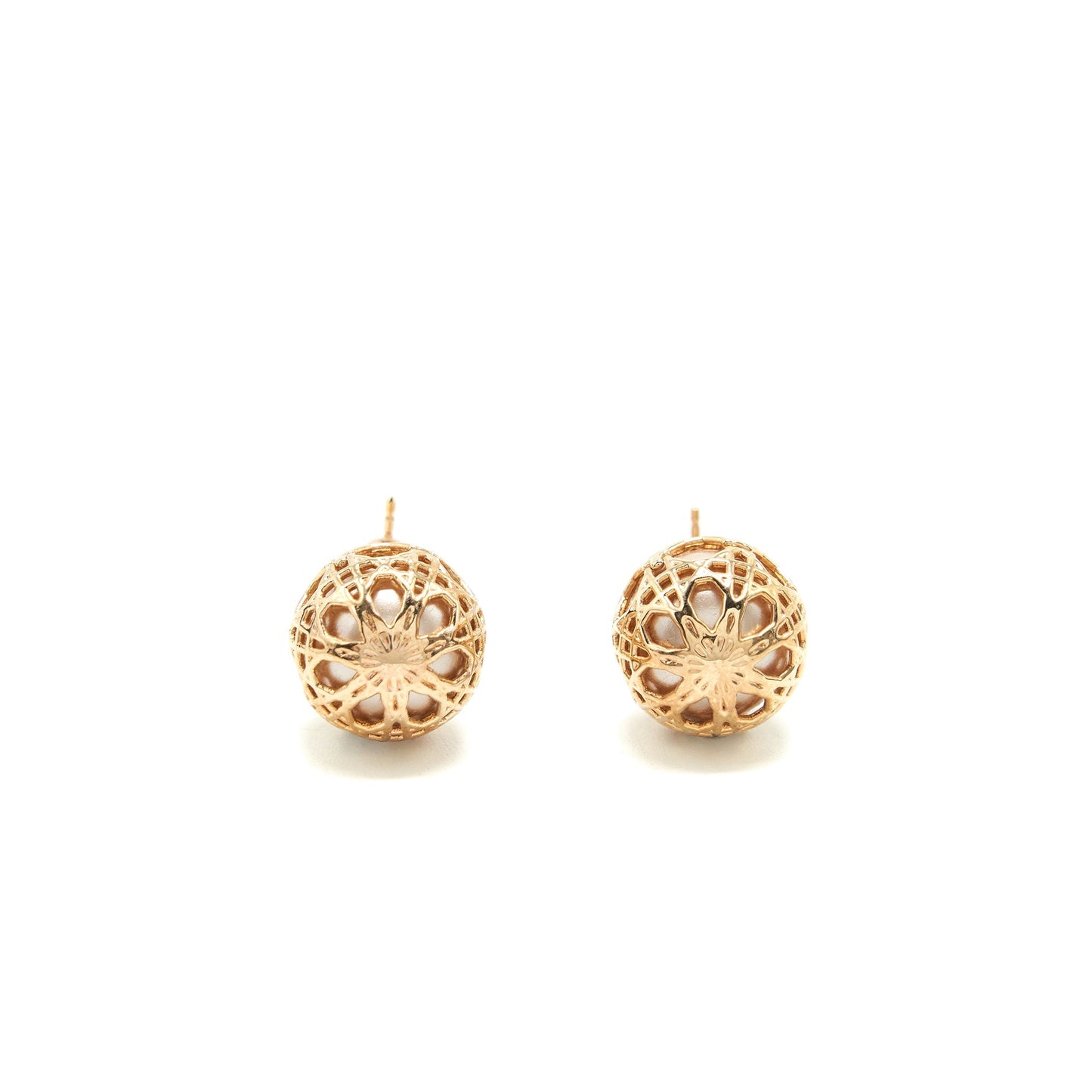 Luxury Dior Tribales Earring Pink Gold Tone