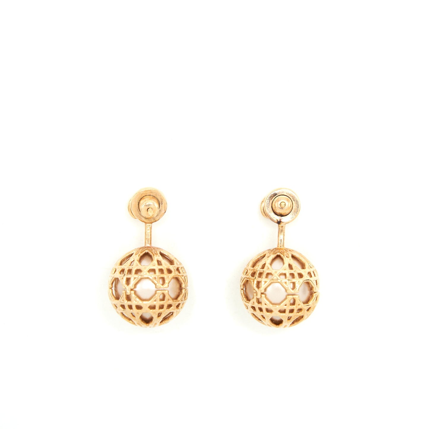 Luxury Dior Tribales Earring Pink Gold Tone