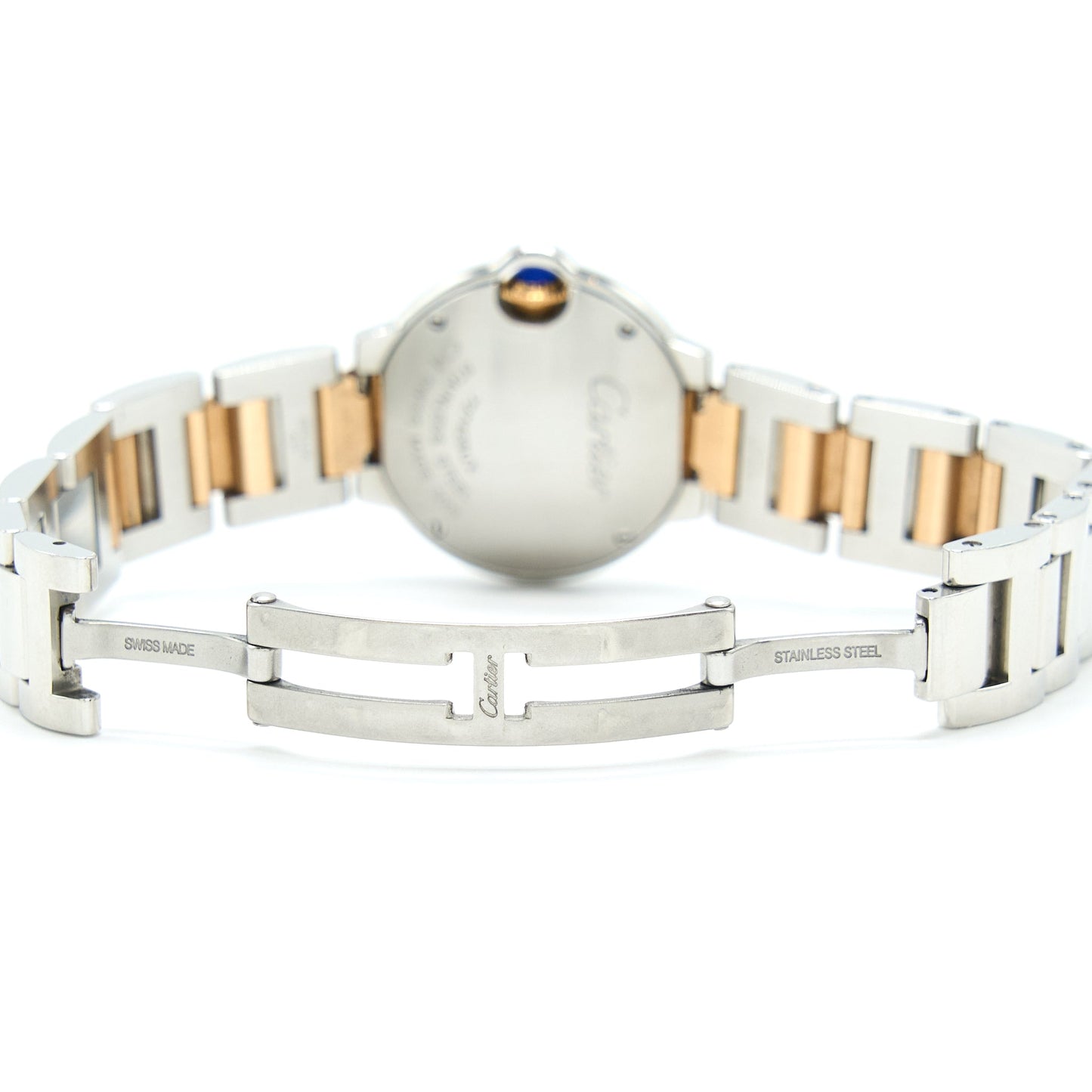 Cartier 28mm Ballon Bleu De Watch With Diamonds