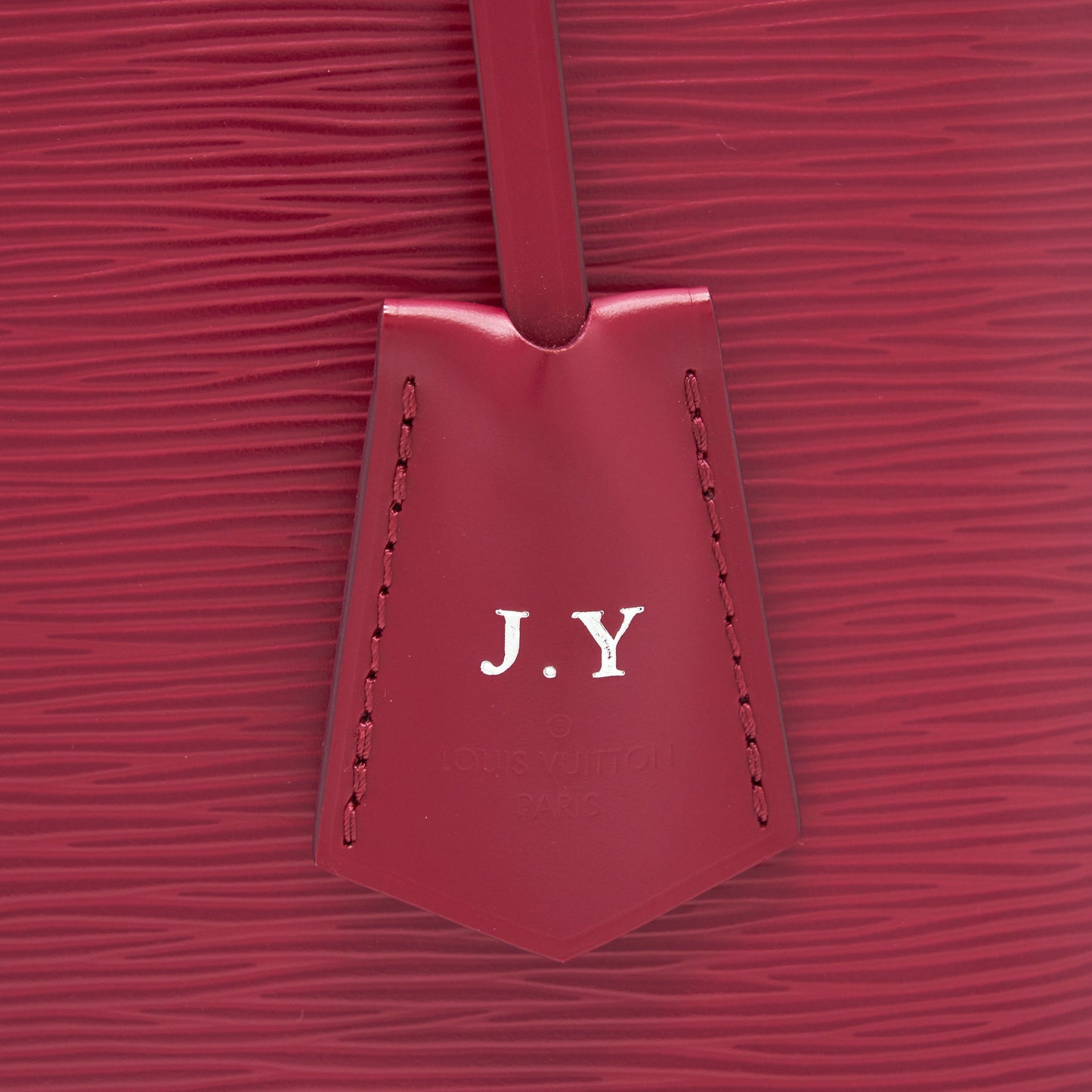Louis Vuitton Alma PM Epi Dark Red SHW With initial J.Y On Key Tag