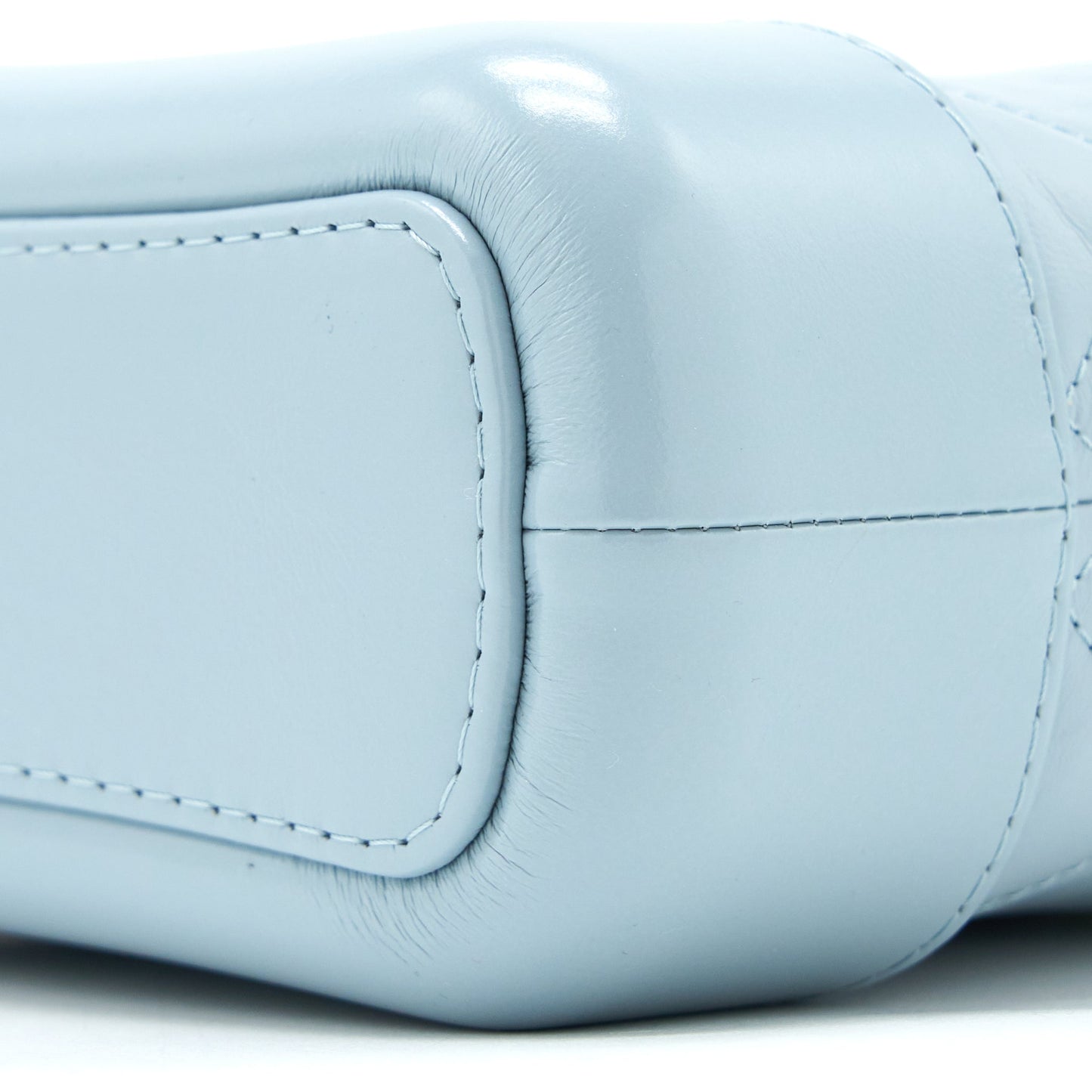 Chanel Small Gabrielle Hobo Bag Lambskin Light Blue Multicolour Hardware