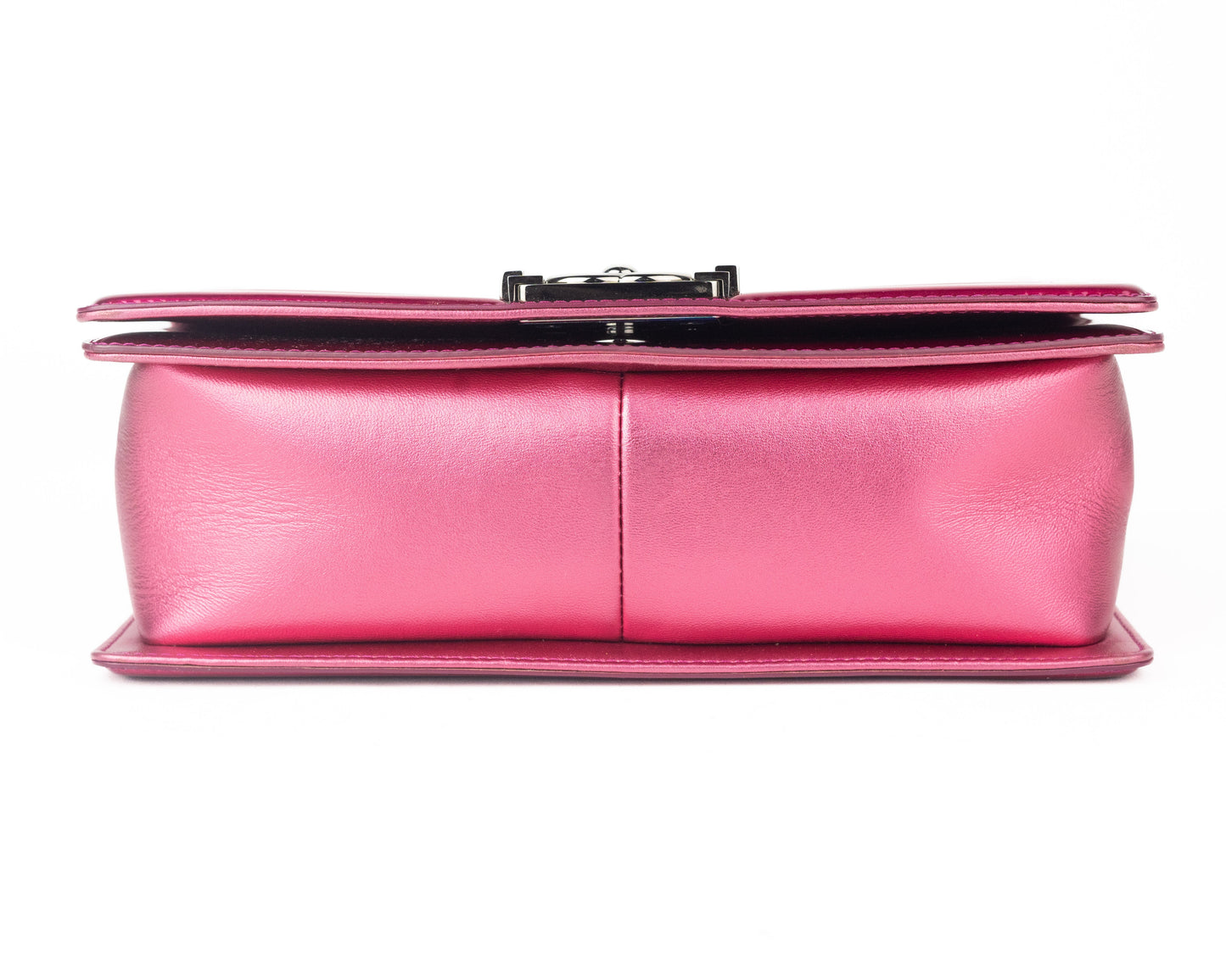 Chanel Patent Medium Boy Bag in Fuchsia