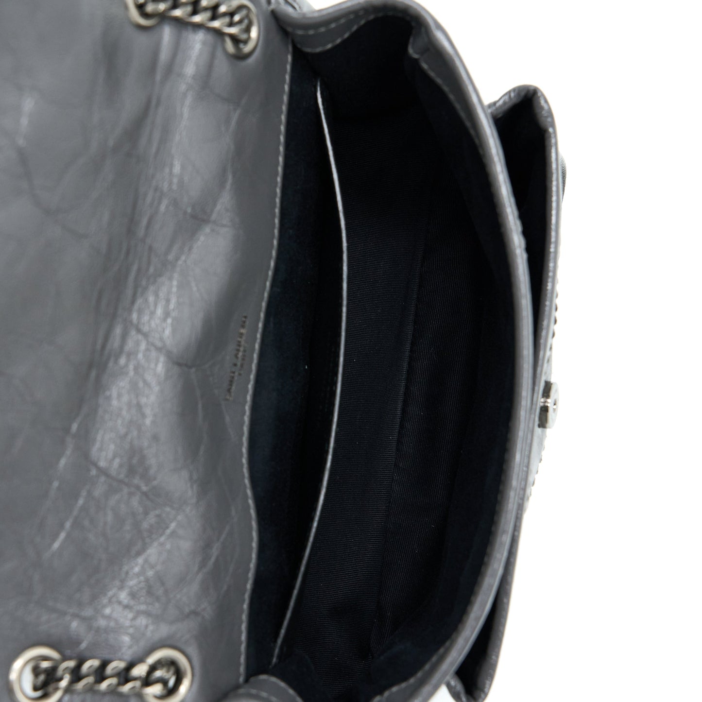 Saint Laurent/YSL Niki Baby Dark Grey With Grey Hardware