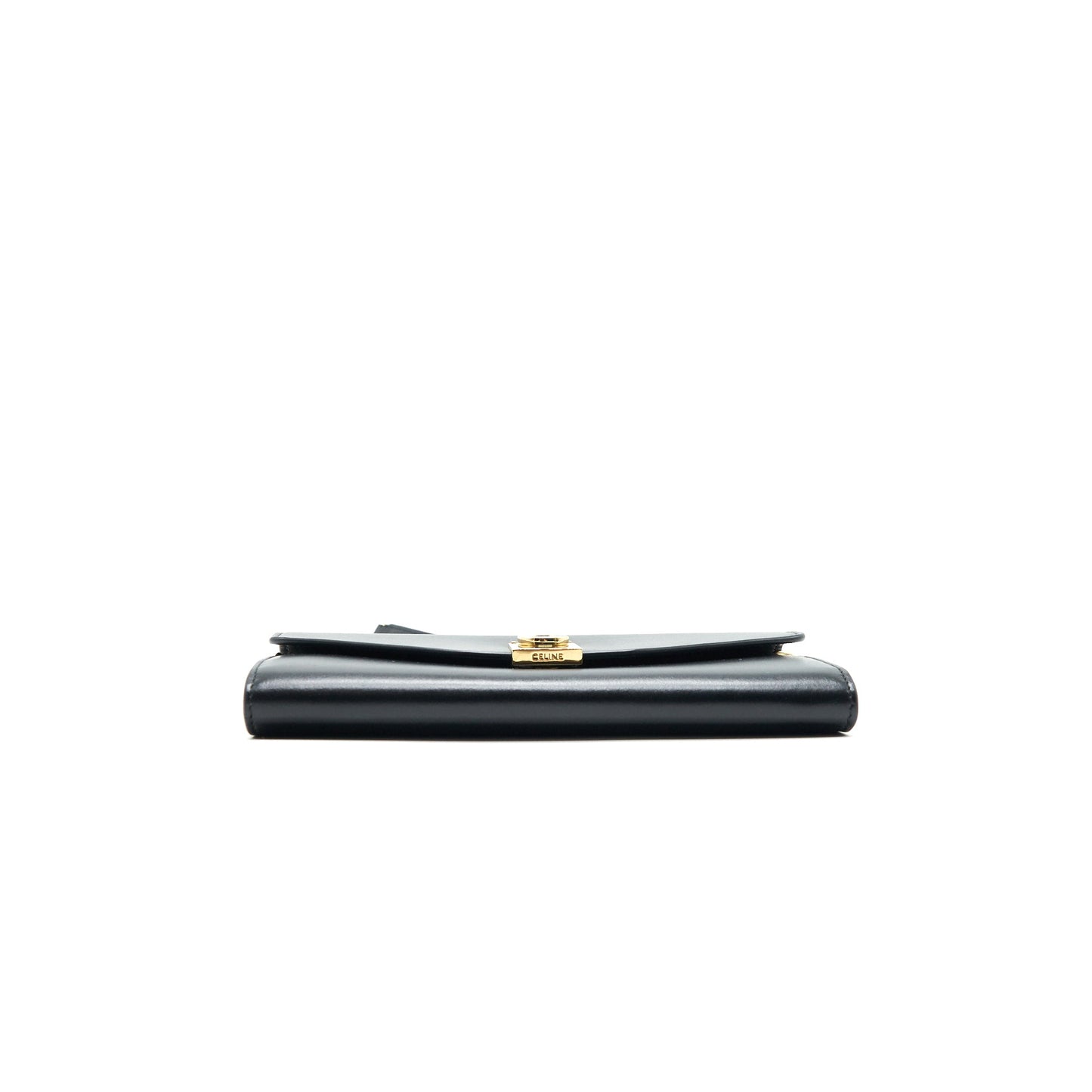 Celine Calfskin C Wallet on Chain Bag Black GHW