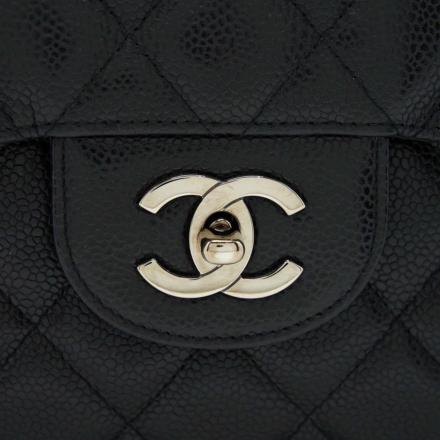 Chanel Jumbo Single Flap Bag Caviar Black SHW