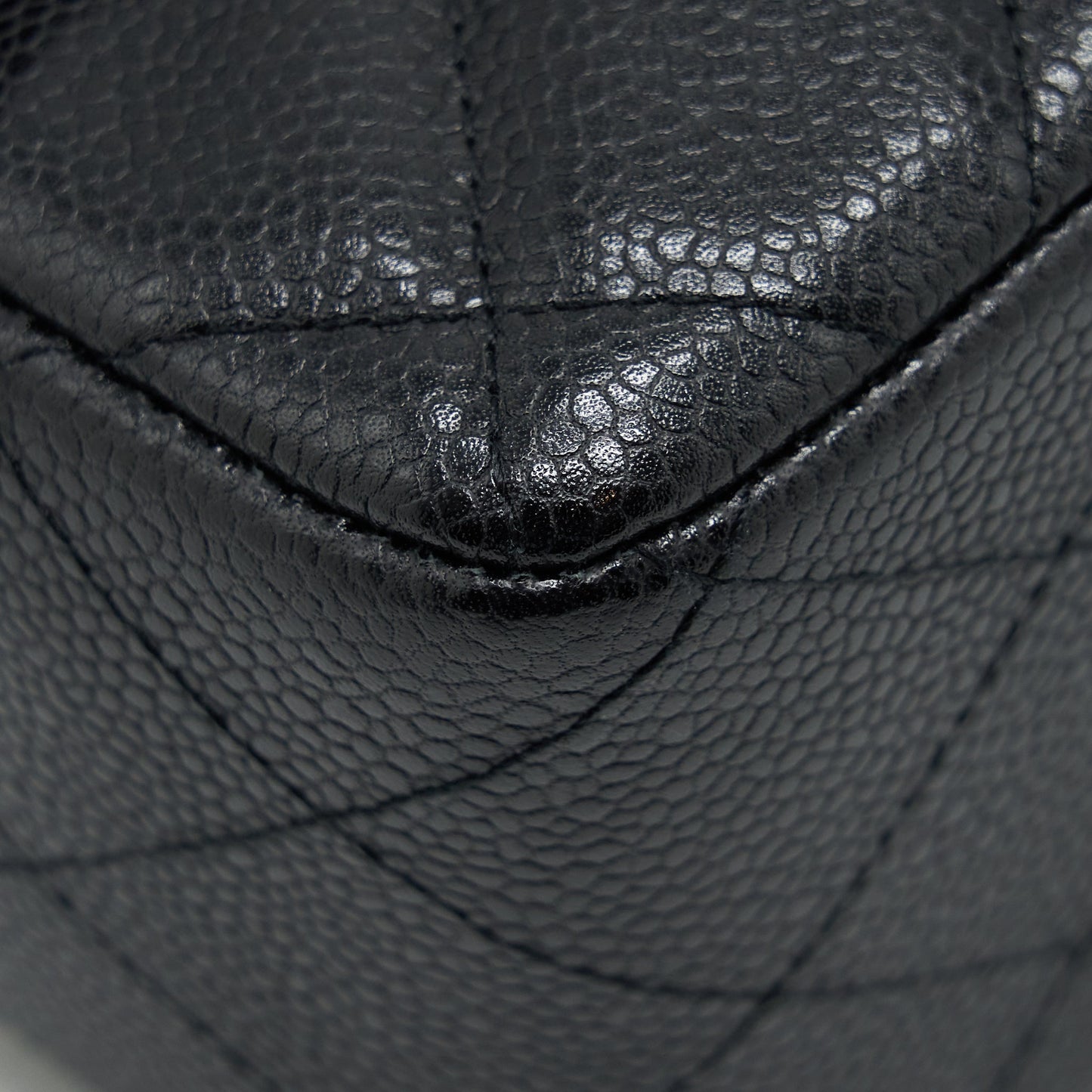 Chanel Jumbo Single Flap Bag Caviar Black SHW