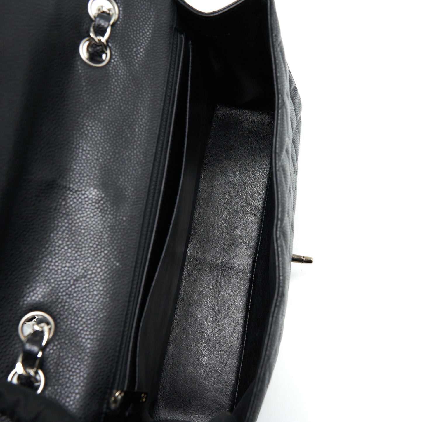 Chanel Jumbo Single Flap Bag Caviar Black SHW