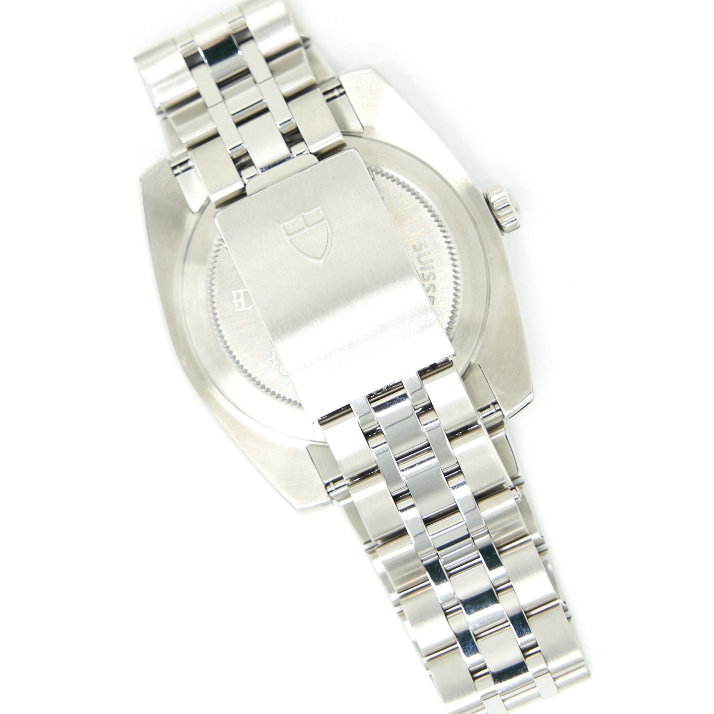 Tudor Classic Date Black/Steel 38mm Steel Black Dial With Diamonds 21020-62580
