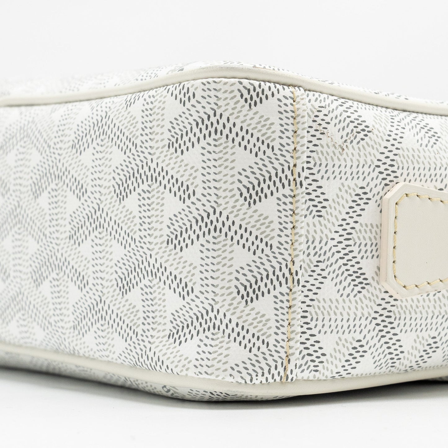 Goyard Cape Vert Crossbody Bag Goyardline Canvas White SHW