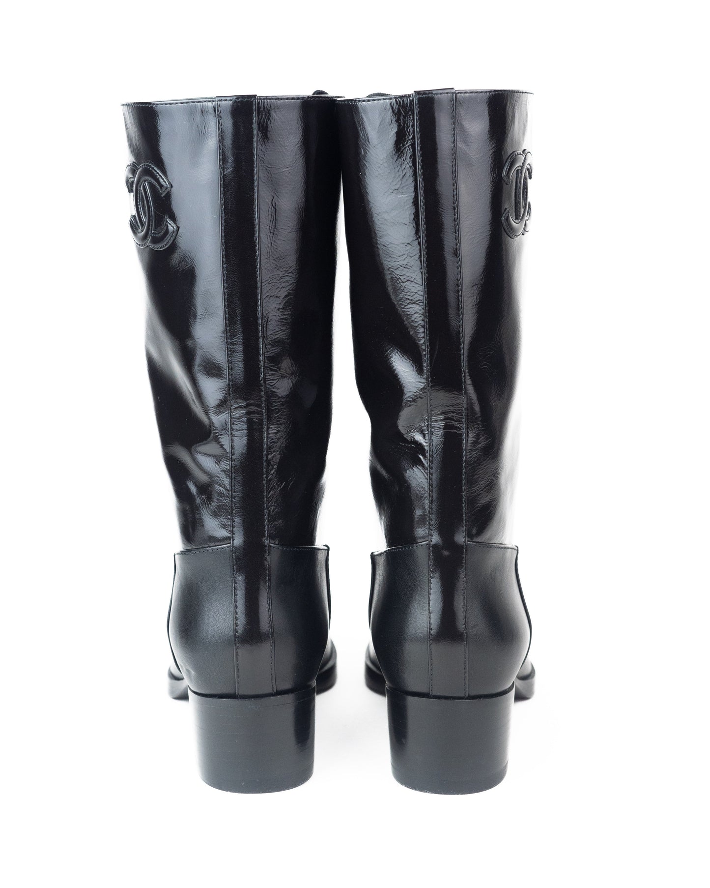 Chanel CC Boots in Black