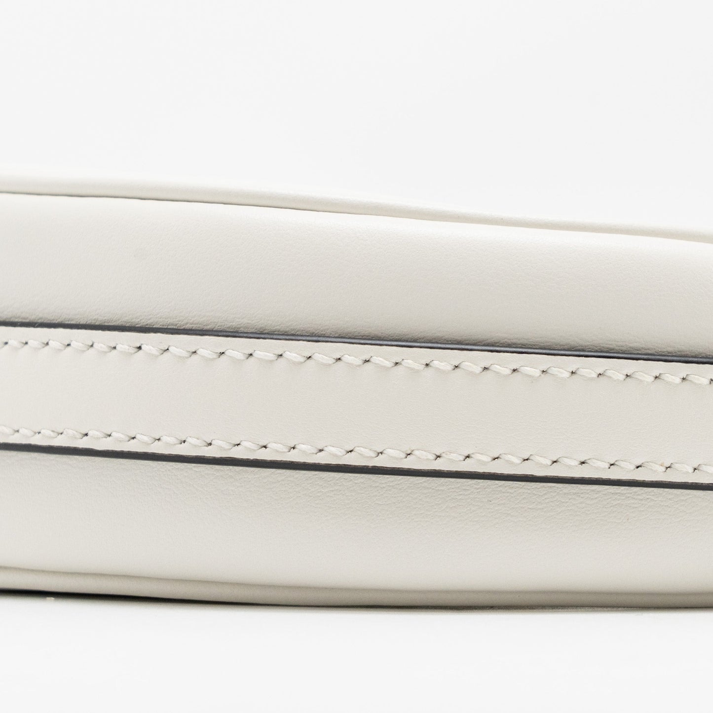 Prada Arqué Small Shoulder Bag Calfskin White GHW