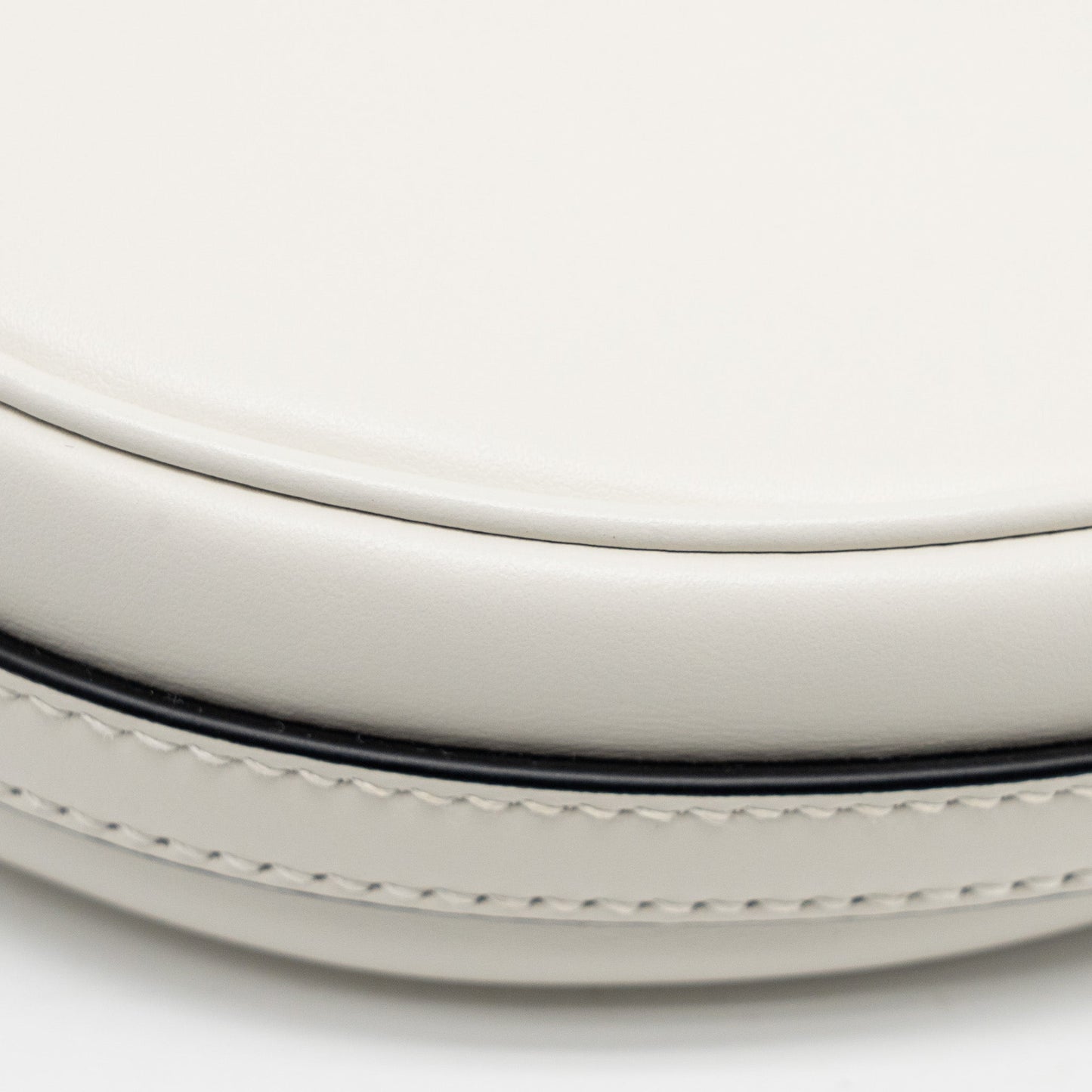 Prada Arqué Small Shoulder Bag Calfskin White GHW
