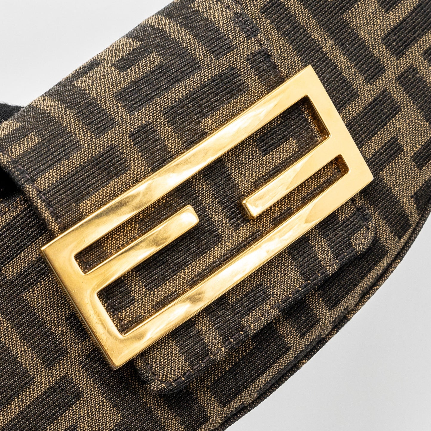 FENDI Mini cookie bag FF Fabric jacquard GHW