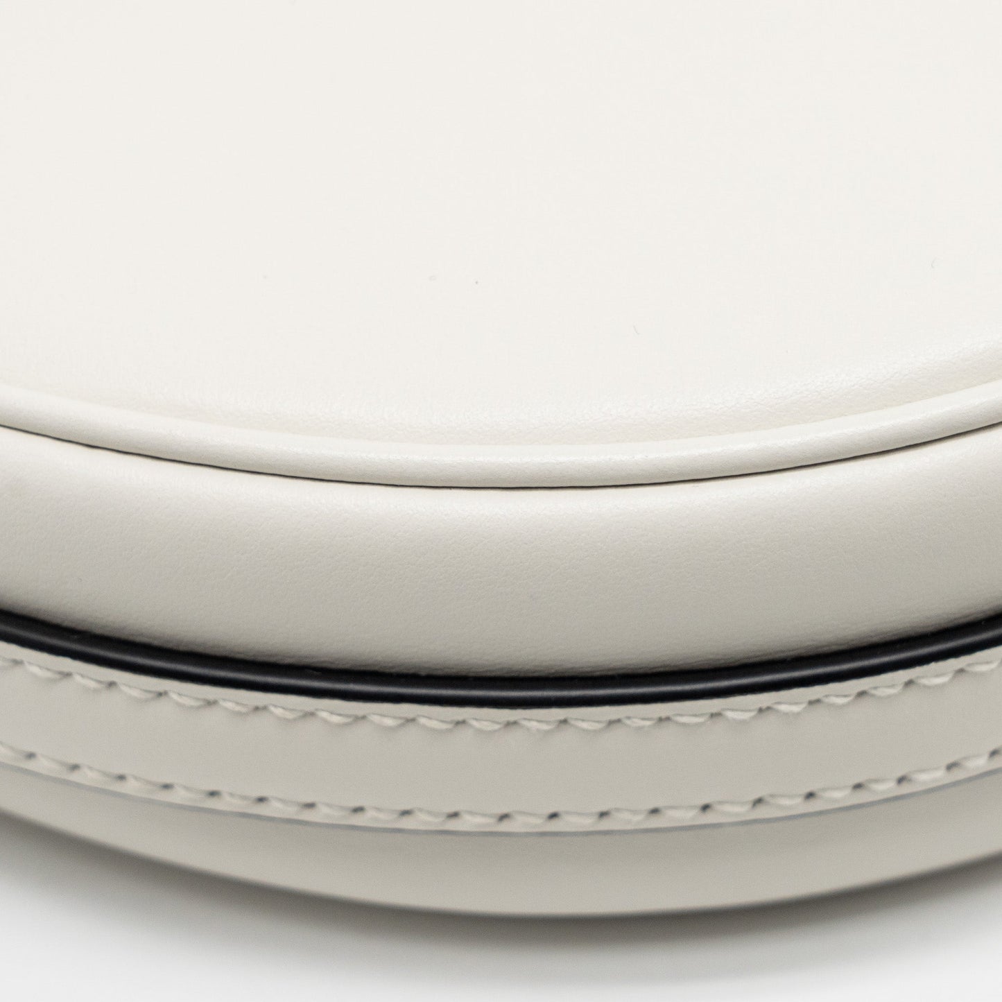 Prada Arqué Small Shoulder Bag Calfskin White GHW
