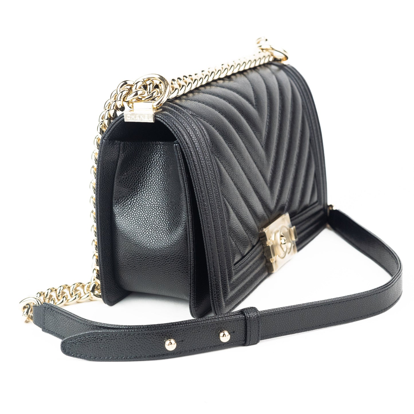 Chanel Medium Chevron Boy Bag