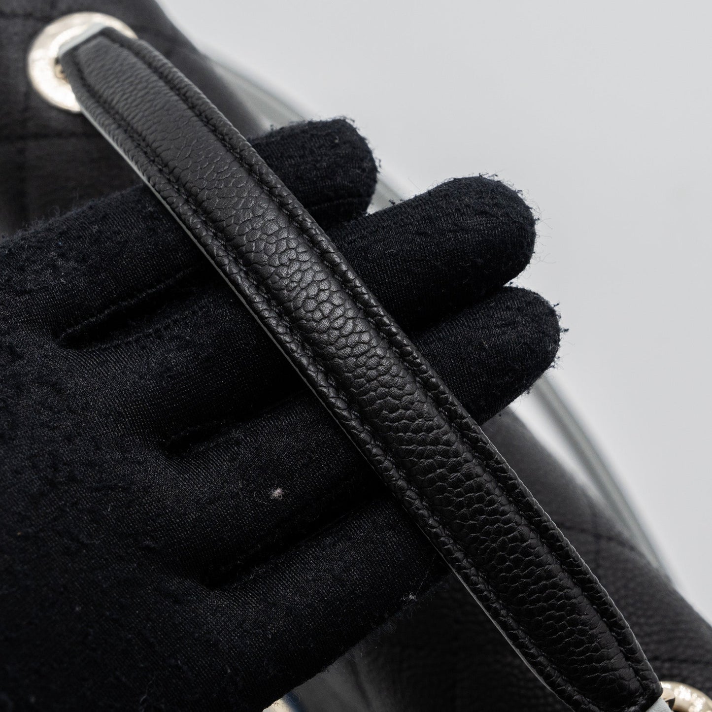 Chanel Flap Bag with handle Caviar Black/Multicolour LGHW