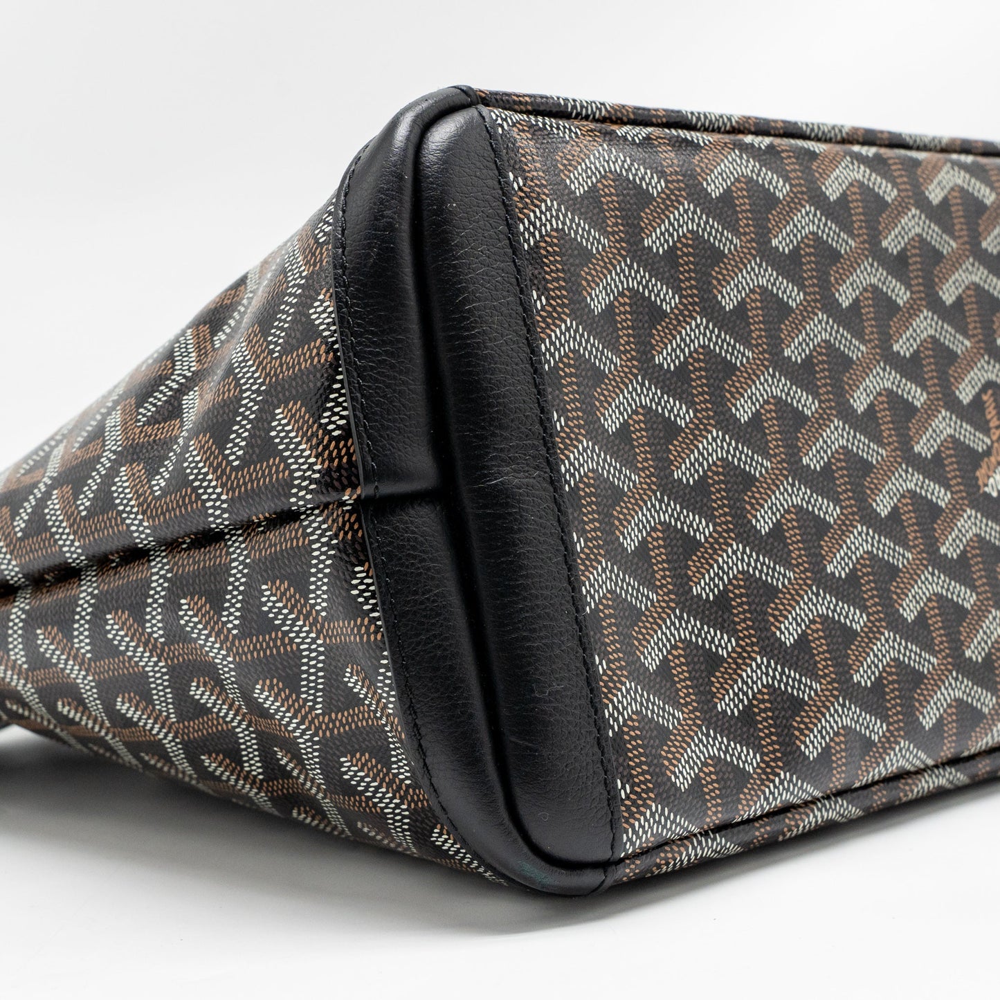 Goyard Artois PM Handbag Goyardine Canvas/Calfskin Black SHW