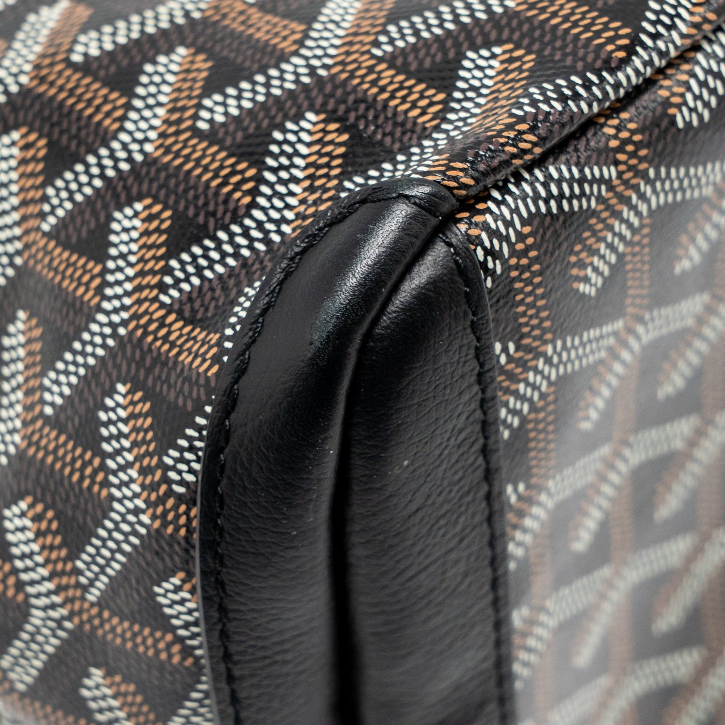 Goyard Artois PM Handbag Goyardine Canvas/Calfskin Black SHW