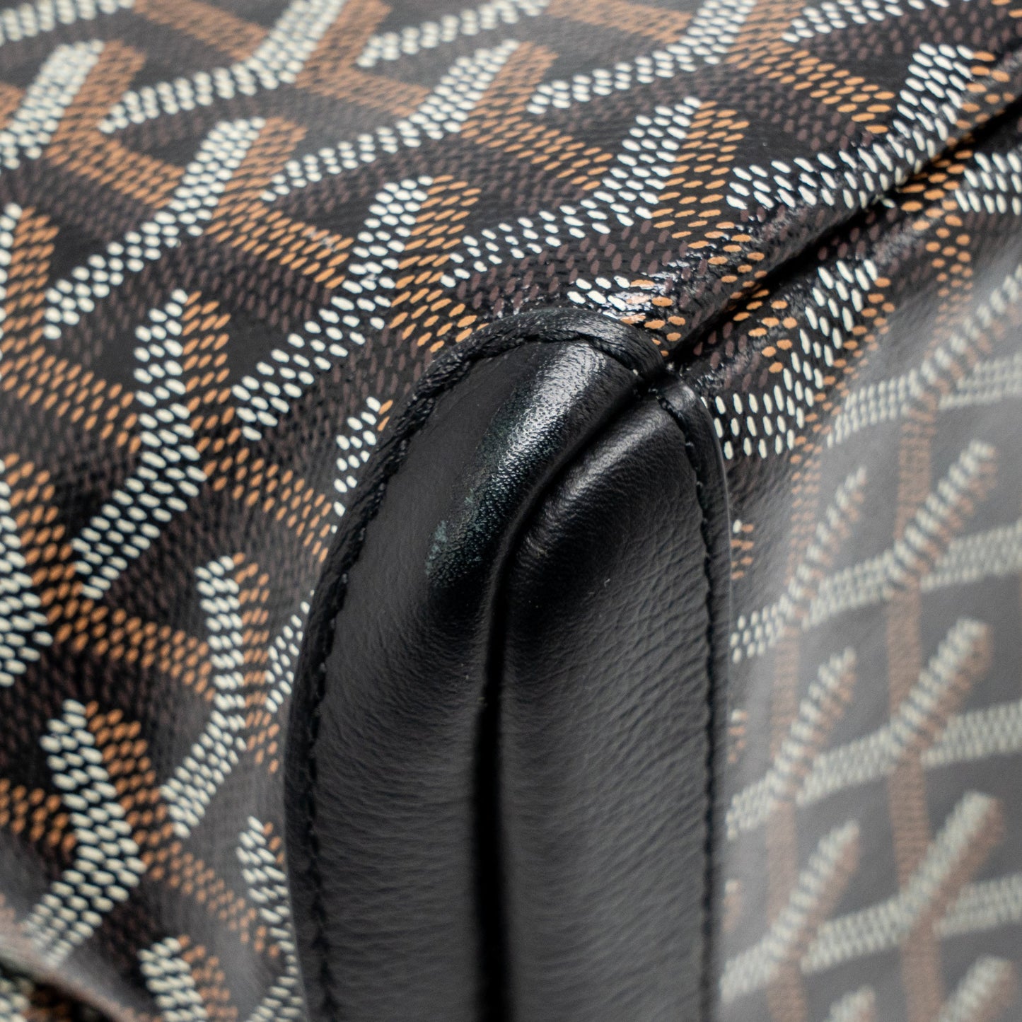 Goyard Artois PM Handbag Goyardine Canvas/Calfskin Black SHW