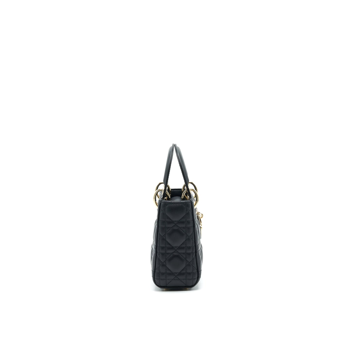 Luxury Dior Mini Lady Luxury Dior Tote Bag Lambskin Black LGHW