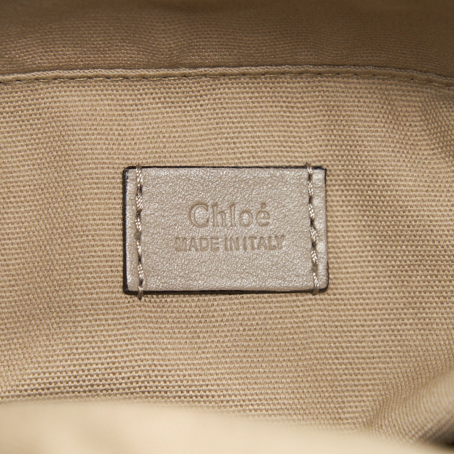 Chloe Roy Mini Bucket Bag Silver Tone