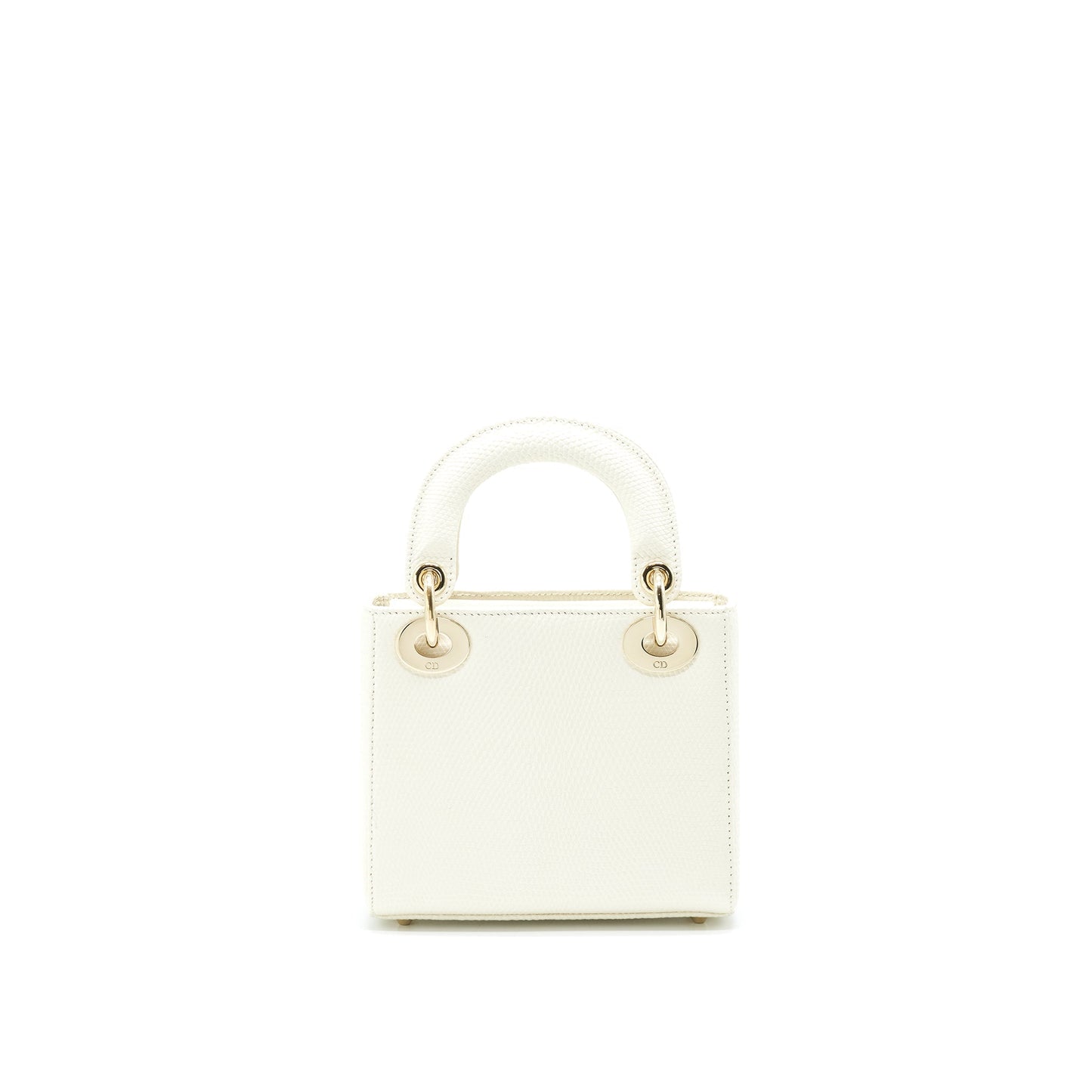 Luxury Dior Lizard Mini Lady Luxury Dior Bag White LGHW